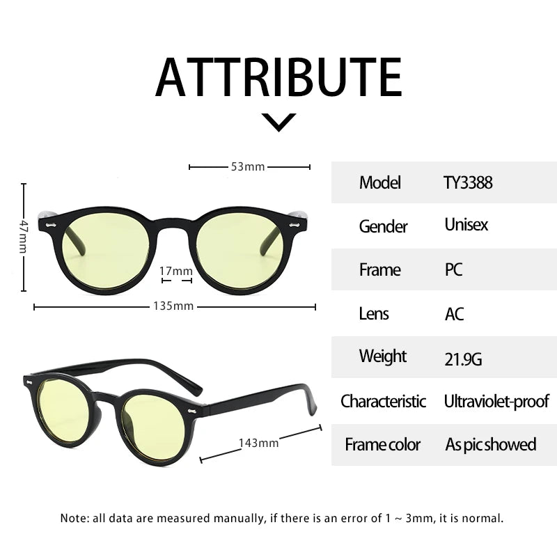 Cute Round Sunglasses for Women