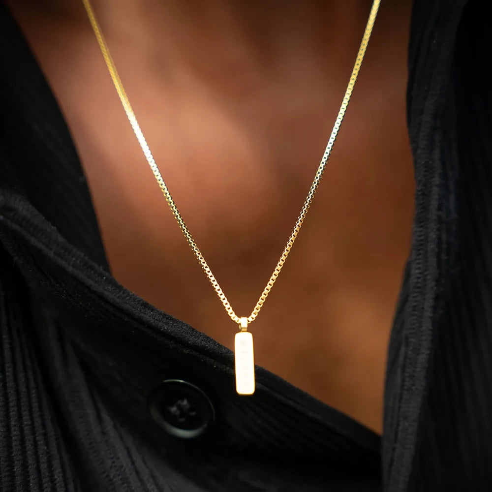 Golden Pendant Chain Necklace
