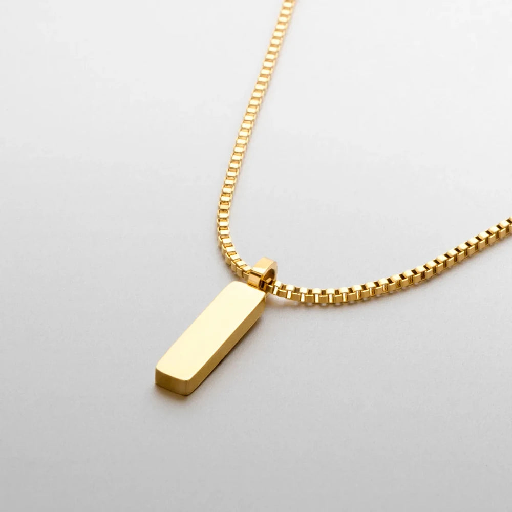 Golden Pendant Chain Necklace