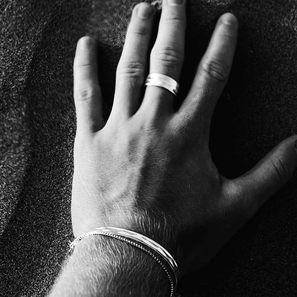 Gold-Plated Wide Ring