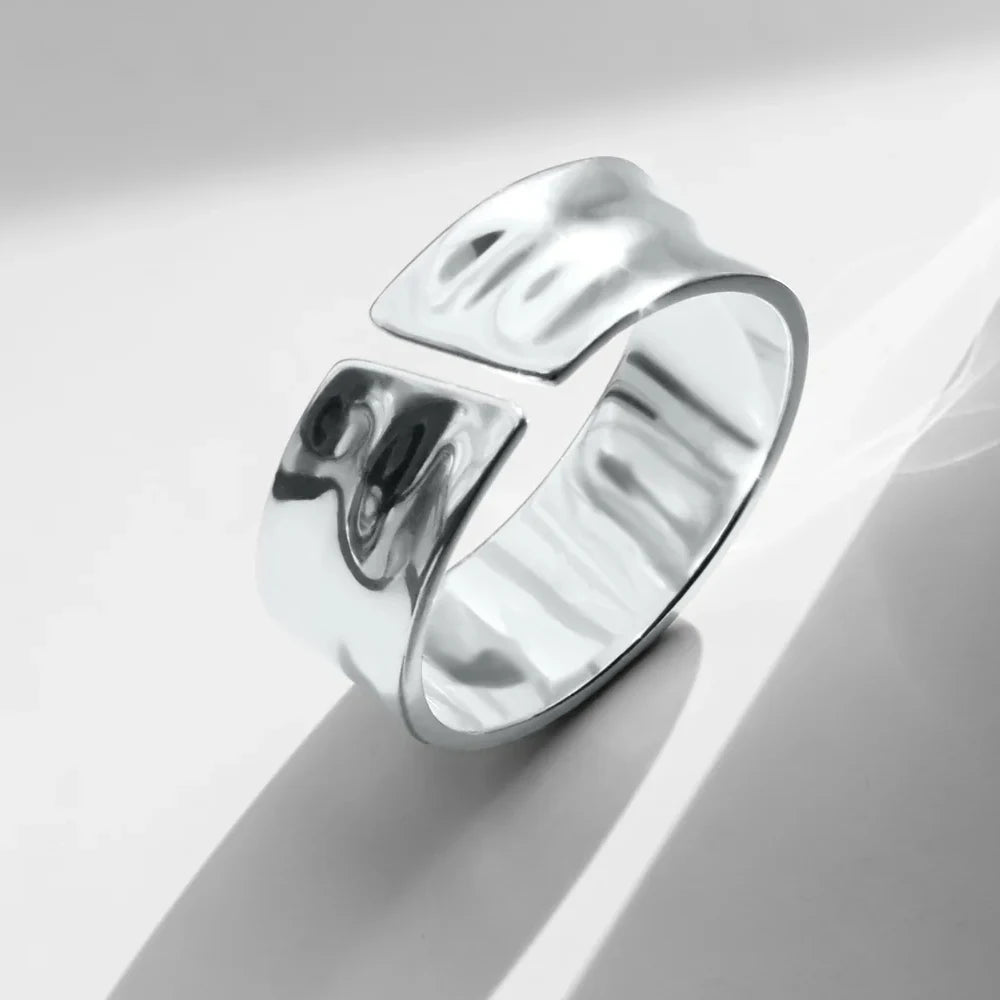 Gold-Plated Wide Ring