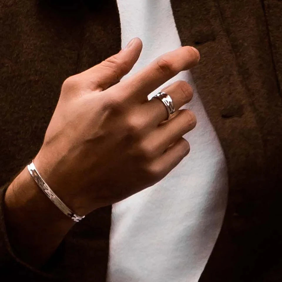 Gold-Plated Wide Ring