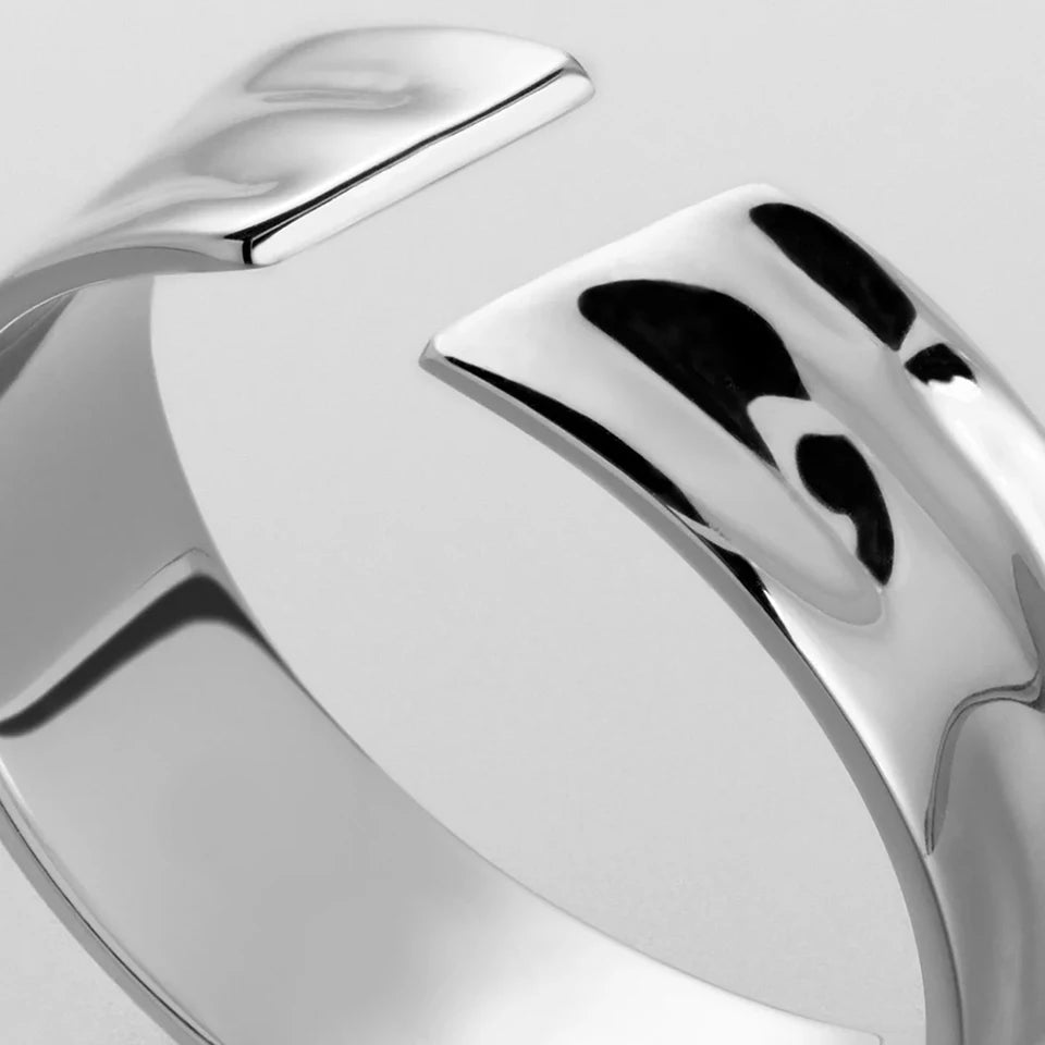 Gold-Plated Wide Ring
